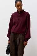Answear.LAB sweter damski z wiskozą bordowy