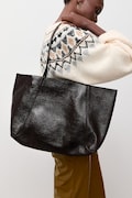 Answear.LAB torebka shopper damska z imitacji skóry brązowa