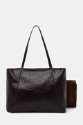 Answear.LAB torebka shopper damska z imitacji skóry brązowa