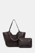 Answear.LAB torebka shopper damska z imitacji skóry brązowa