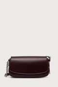Answear.LAB torebka crossbody damska skórzana bordowa
