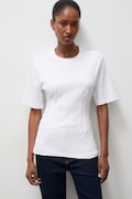 Answear.LAB T-shirt basic damski bawełniany biały