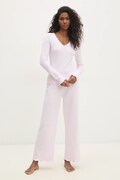 Answear Lab set de pijama de bumbac culoarea roz, bumbac