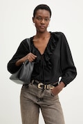 Answear.LAB bluzka damska kolor czarny gładka
