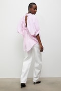 Answear.LAB Koszula damska z bawełną różowa gładka