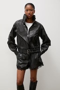 Answear.LAB geacă de biker pentru femei, din piele YARA Unscripted Collection negru