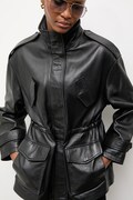 Answear.LAB kurtka damska skórzana z kolekcji Unscripted czarna