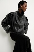 Answear.LAB kurtka kolor czarny przejściowa oversize