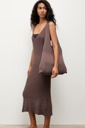 Answear.LAB sukienka plażowa damska brązowa