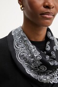 Answear.LAB chusta jedwabna z kolekcji Unscripted damska kolor czarny wzorzysta