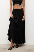 Answear.LAB spódnica kolor czarny maxi rozkloszowana