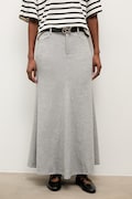 Sukně Answear.LAB šedá barva, maxi, áčková