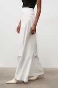 Answear.LAB nohavice dámske biele high waist