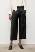 Answear.LAB Παντελόνι Γυναικεία δερμάτινα από την Unscripted collection μαύρα ψηλή