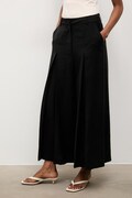 Answear.LAB spodnie culottes damskie z lyocellem czarne high waist