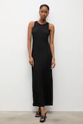 Answear.LAB sukienka kolor czarny maxi dopasowana