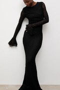 Answear.LAB sukienka kolor czarny maxi dopasowana