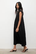 Answear.LAB rochie culoarea negru, maxi, evazati