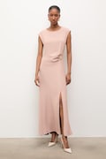 Answear.LAB sukienka kolor różowy maxi prosta