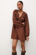 Answear.LAB sukienka brązowa gładka