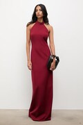 Answear.LAB sukienka kolor bordowy maxi prosta