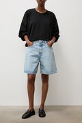Answear.LAB bermudy damskie jeansowe niebieskie high waist