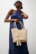 Answear.LAB crossbody kabelka dámska pletená béžová
