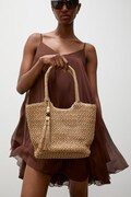 Answear.LAB crossbody kabelka dámska pletená hnedá