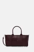 Answear.LAB torebka skórzana kolor bordowy
