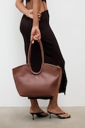 Answear.LAB torebka skórzana z kolekcji Unscripted kolor brązowy