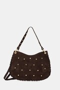 Answear.LAB torebka crossbody damska zamszowa brązowa