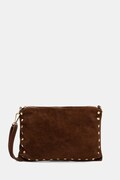 Answear.LAB torebka zamszowa kolor brązowy