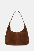 Answear.LAB torebka zamszowa kolor brązowy