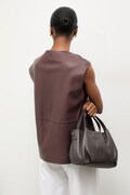 Answear.LAB torebka skórzana z kolekcji Unscripted kolor brązowy