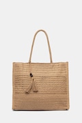 Answear.LAB torebka shopper damska pleciona brązowa