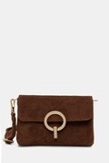 Answear.LAB torebka crossbody damska zamszowa brązowa