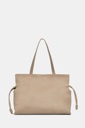 Answear.LAB torebka shopper damska skórzana beżowa