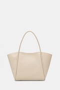 Answear.LAB torebka shopper damska skórzana beżowa