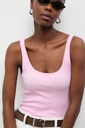 Answear.LAB top damski z bawełną różowy