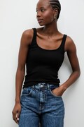 Answear.LAB top damski z bawełną czarny