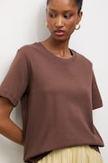 Answear.LAB T-shirt damski bawełniany brązowy