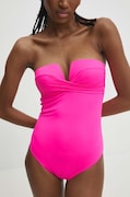 Answear Lab costum de baie dintr-o bucată culoarea roz, cupa rigidizata