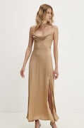 Answear Lab rochie culoarea maro, maxi, mulată