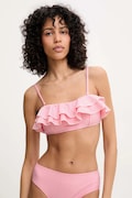 Answear.LAB biustonosz kąpielowy kolor różowy lekko usztywniona miseczka
