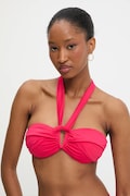 Answear.LAB biustonosz kąpielowy kolor różowy lekko usztywniona miseczka