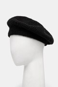 Answear.LAB beret wełniany kolor czarny wełniany