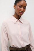 Answear Lab cămașă de in culoarea roz, cu guler clasic, regular