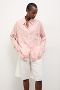 Answear.LAB koszula damska kolor różowy relaxed z kołnierzykiem klasycznym