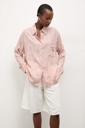Košile Answear.LAB dámská, růžová barva, relaxed, s klasickým límcem