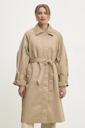 Kabát Answear.LAB dámský, béžová barva, přechodný, oversize